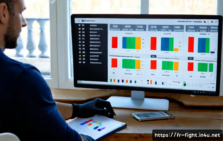 격투기 승률 분석 방법 - Photorealistic sports analytics workspace in France, a focused adult combat-sports analyst studying ...